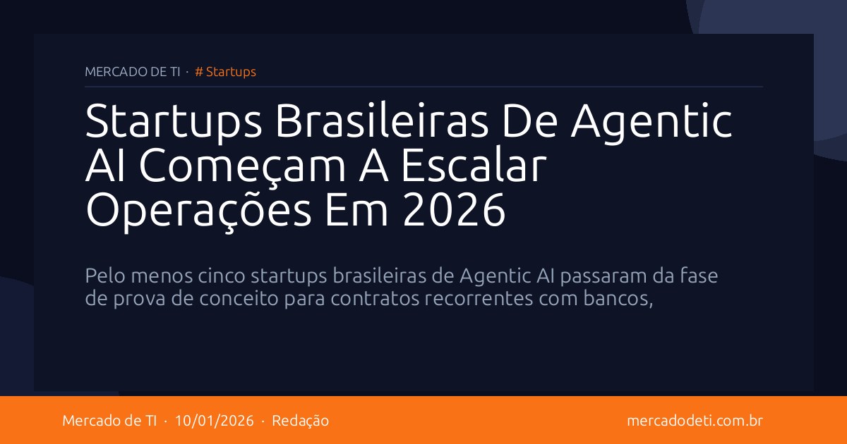 Startups Brasileiras De Agentic AI Começam A Escalar Operações Em 2026