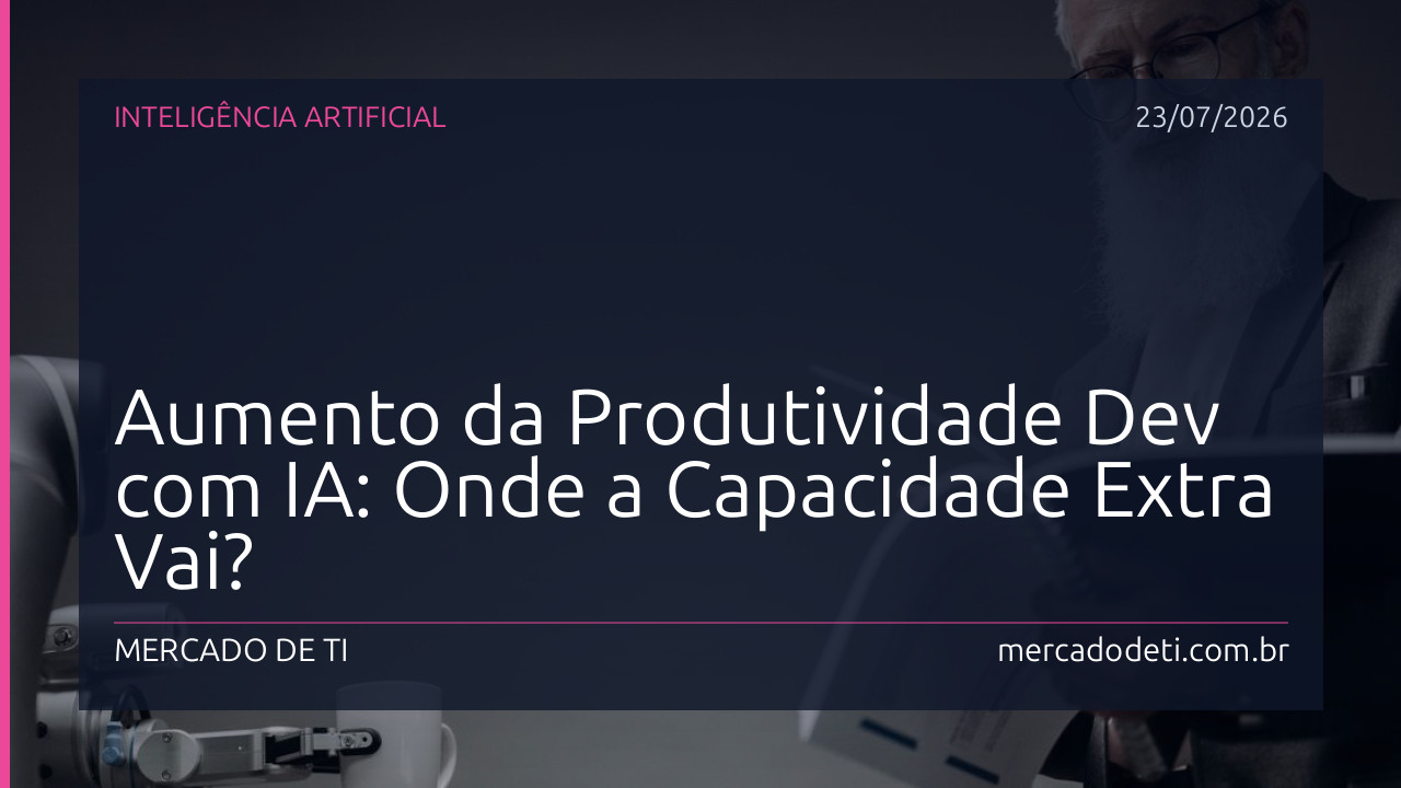 Aumento da Produtividade Dev com IA: Onde a Capacidade Extra Vai?