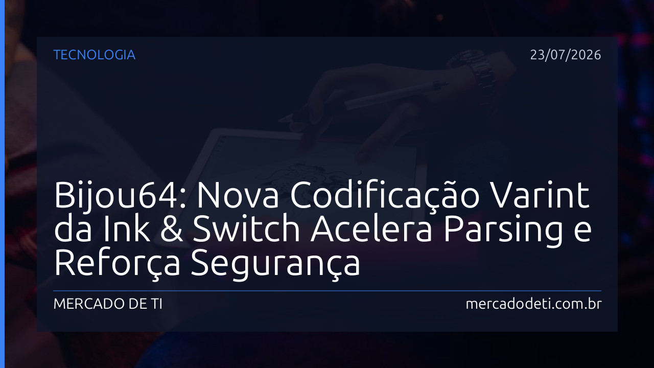 Bijou64: Nova Codificação Varint da Ink &amp; Switch Acelera Parsing e Reforça Segurança