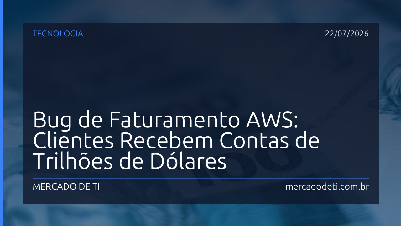 Bug de Faturamento AWS: Clientes Recebem Contas de Trilhões de Dólares