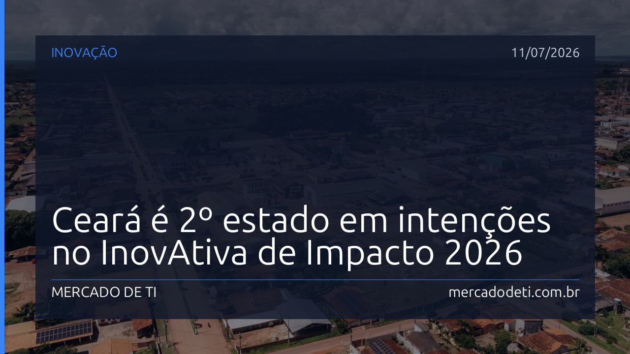 Ceará é 2º estado em intenções no InovAtiva de Impacto 2026