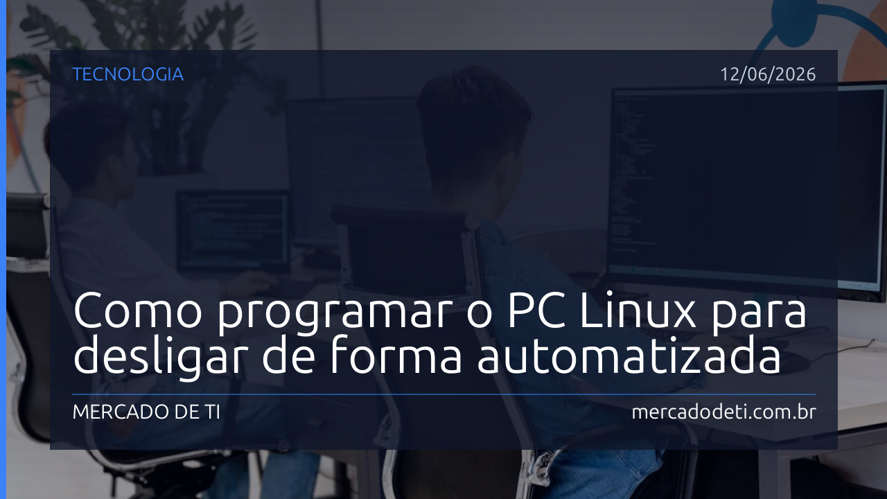 Como programar o PC Linux para desligar de forma automatizada