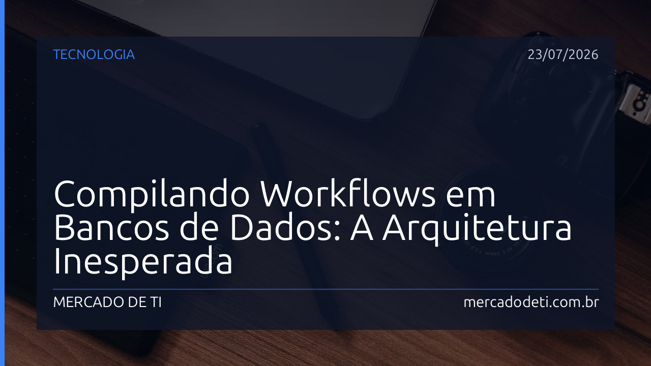 Compilando Workflows em Bancos de Dados: A Arquitetura Inesperada