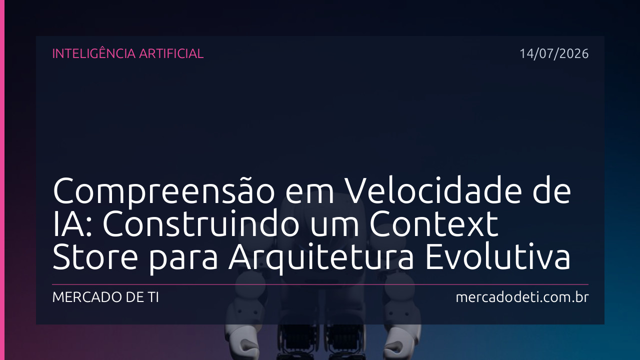Compreensão em Velocidade de IA: Construindo um Context Store para Arquitetura Evolutiva