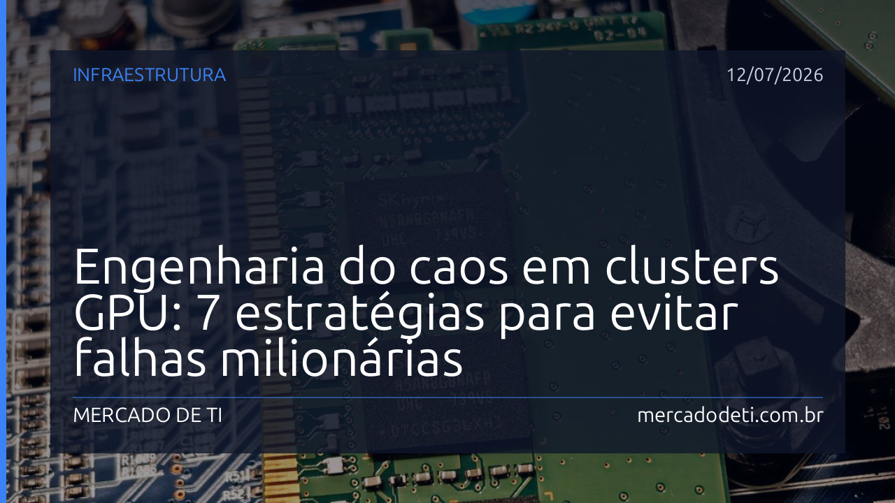 Engenharia do caos em clusters GPU: 7 estratégias para evitar falhas milionárias