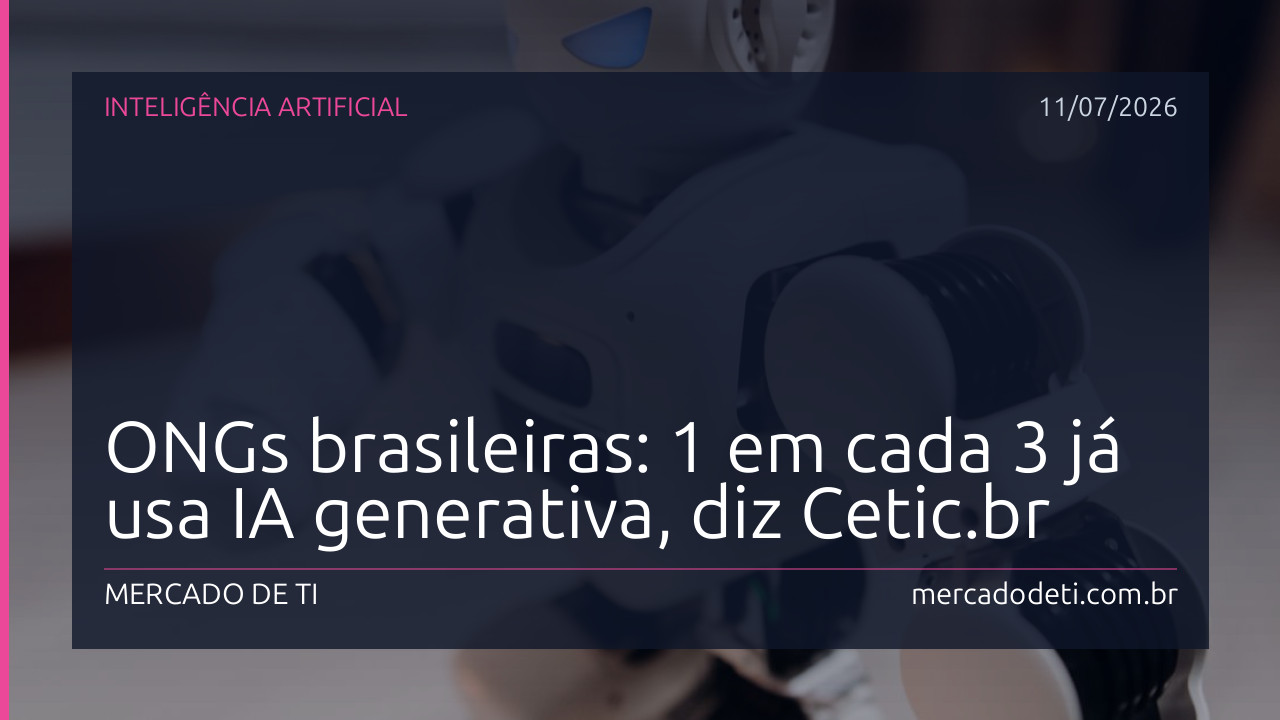 Representação de inteligência artificial em organizações sem fins lucrativos no Brasil