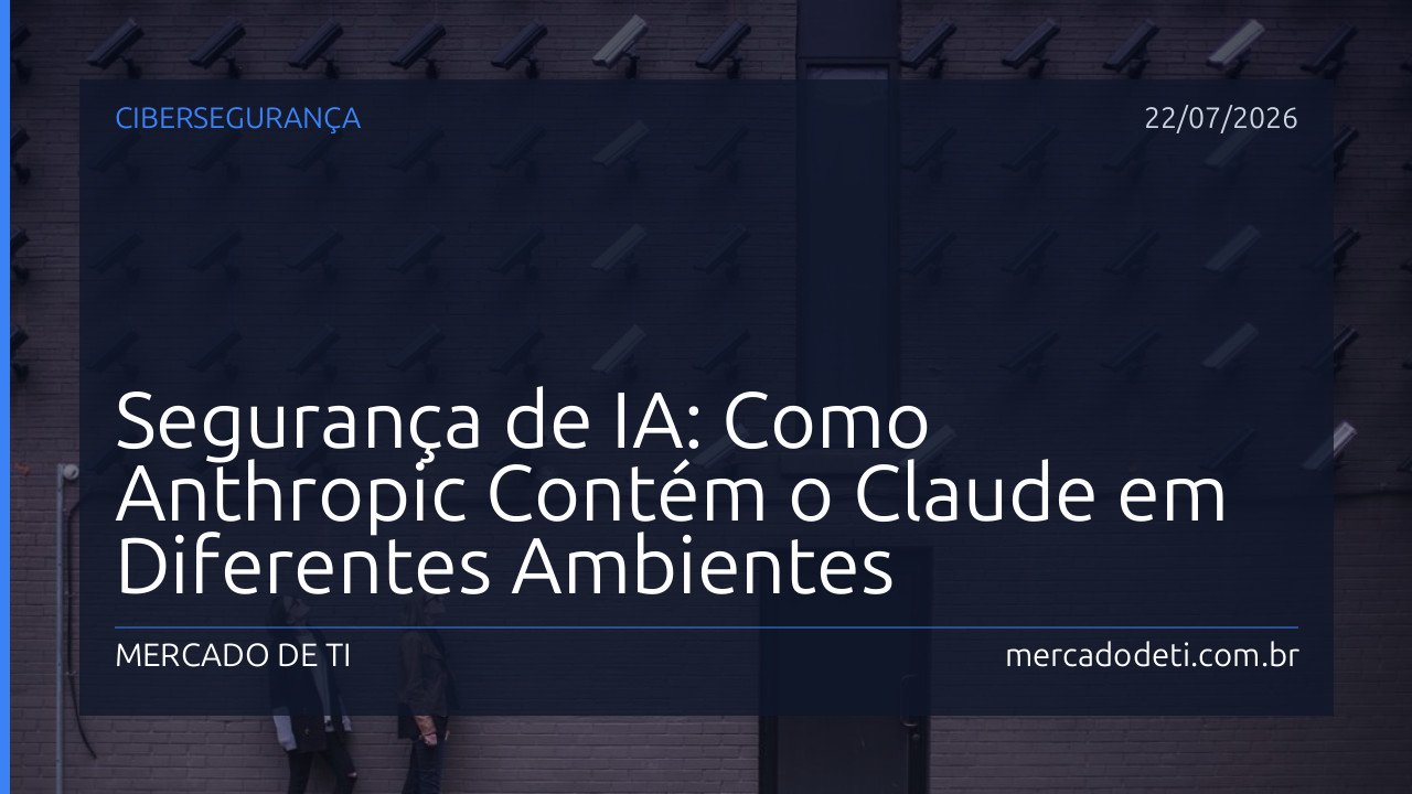 Segurança de IA: Como Anthropic Contém o Claude em Diferentes Ambientes