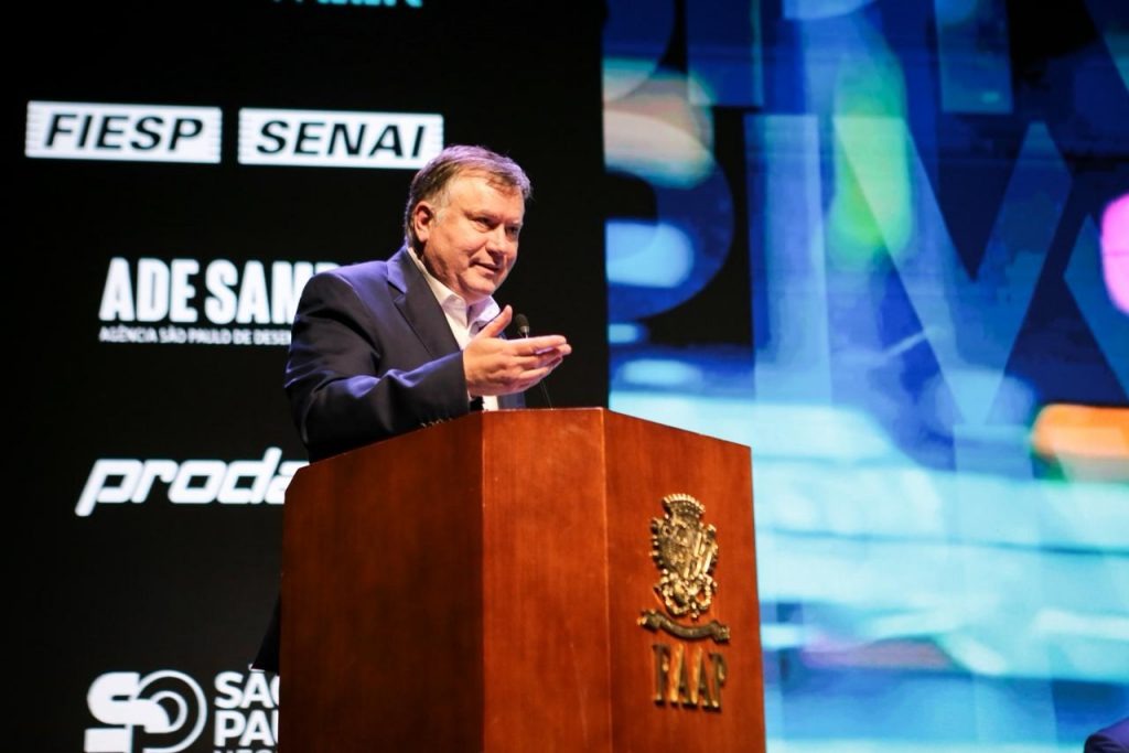 Secretário Marcos da Costa participou da abertura do evento. Foto: Jéssica Mariz/SEDPcD/Governo de São Paulo