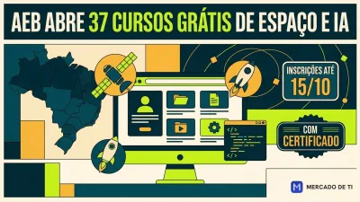 Aeb abre 37 cursos gratuitos de ciência espacial com IA e programação com inscrições até 15 de outubro