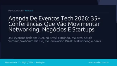 Agenda De Eventos Tech 2026: 35+ Conferências Que Vão Movimentar Networking, Negócios E Startups