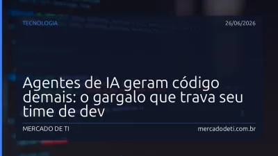 Desenvolvedor frustrado analisando excesso de código na tela