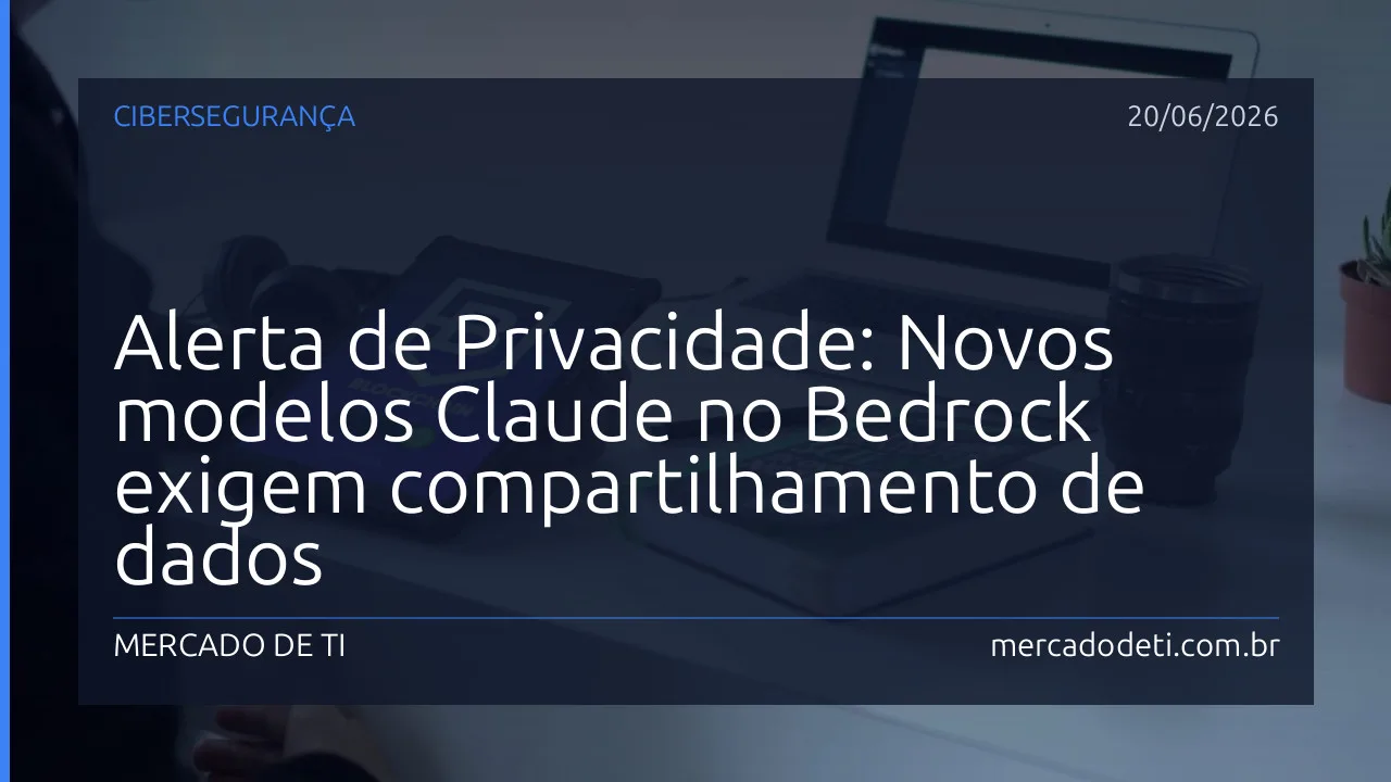 Interface de configuração do AWS Bedrock exibindo opções de segurança e privacidade