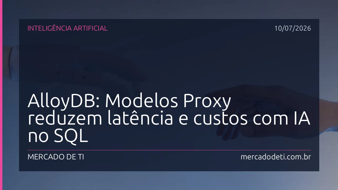 Arquitetura do Google AlloyDB com integração de modelos proxy de IA
