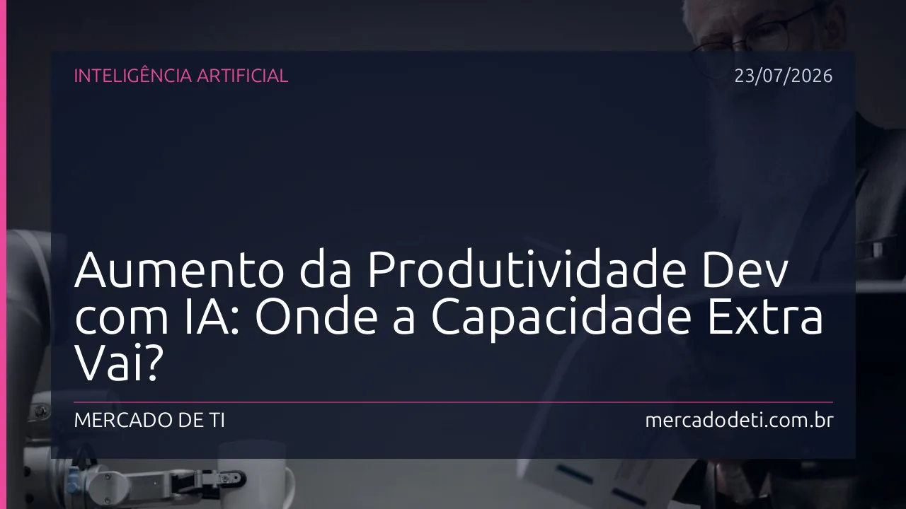 Aumento da Produtividade Dev com IA: Onde a Capacidade Extra Vai?