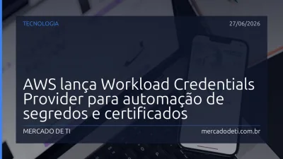 Painel de controle da AWS com ícones de certificados e segredos em nuvem