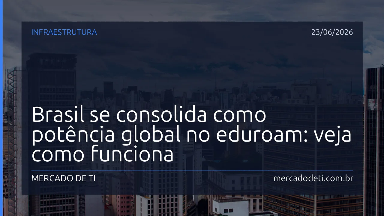 Estudantes em um campus universitário utilizando dispositivos móveis conectados à rede.