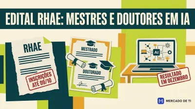 Cnpq: edital rhae recebe inscrições até 9 de outubro para mestres e doutores em projetos de IA