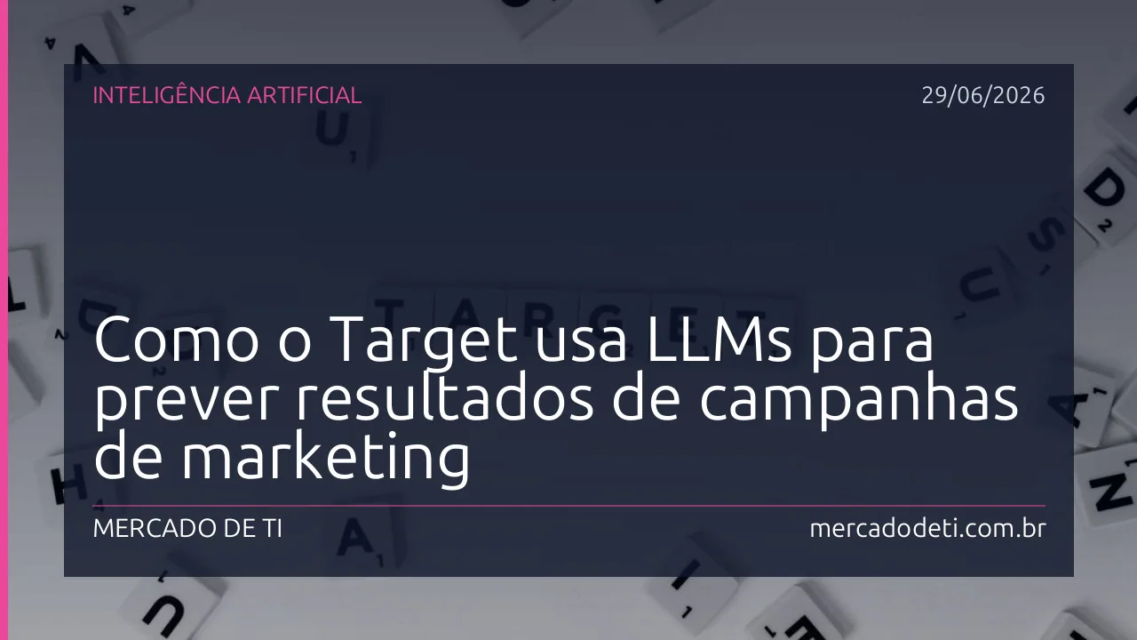 Infográfico abstrato representando rede de dados e Inteligência Artificial para marketing
