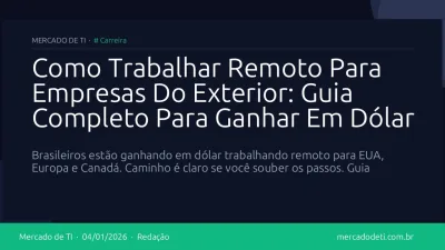 Como Trabalhar Remoto Para Empresas Do Exterior: Guia Completo Para Ganhar Em Dólar