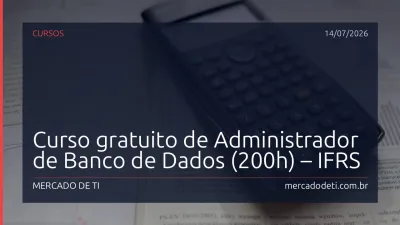 Curso gratuito de Administrador de Banco de Dados (200h) – IFRS