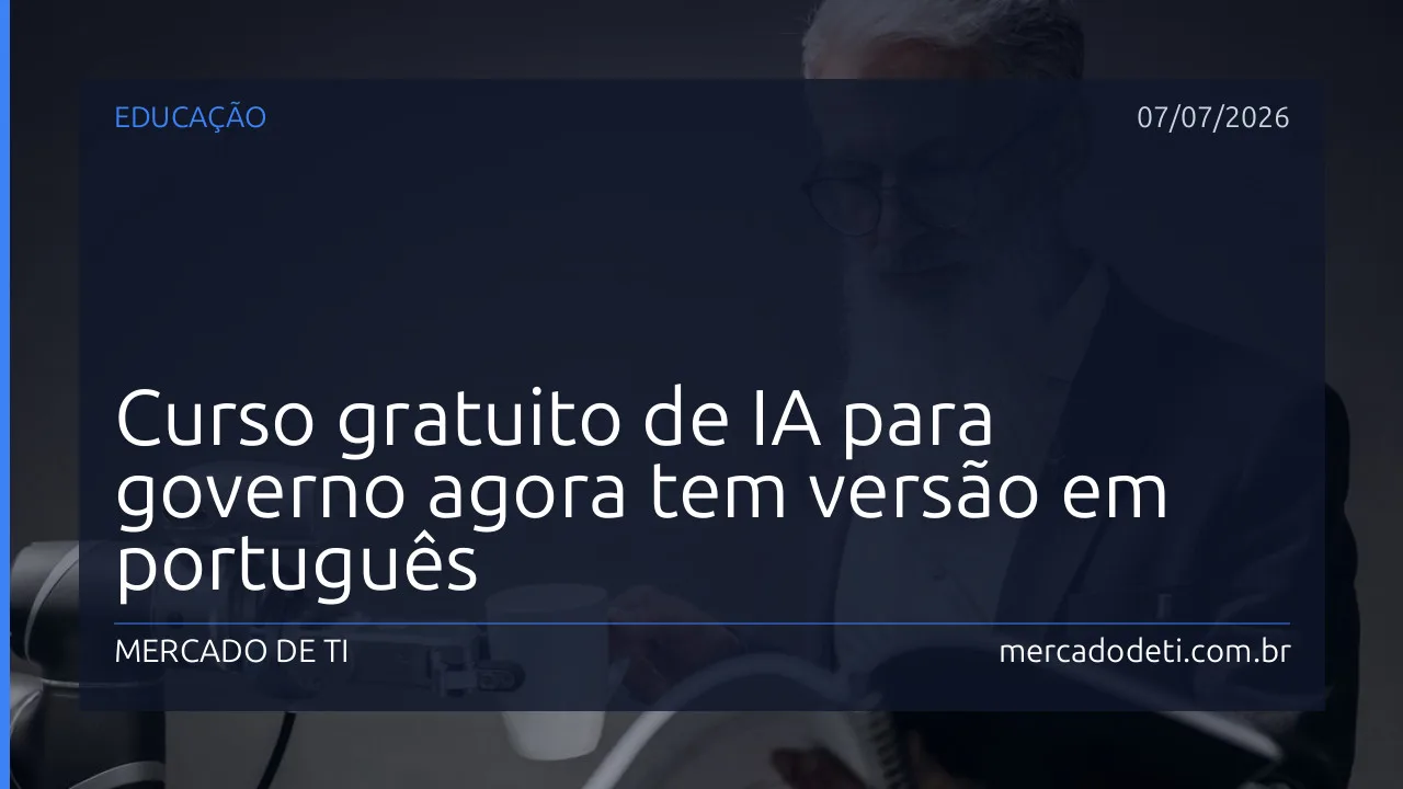 Lançamento da versão em português do curso de IA da UNESCO e Oxford para servidores públicos