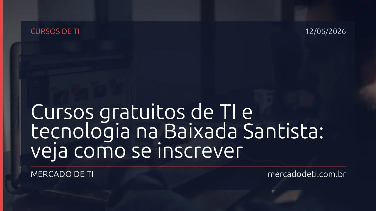 Carreta do programa Caminho da Capacitação estacionada em ambiente urbano com estudantes acessando computadores