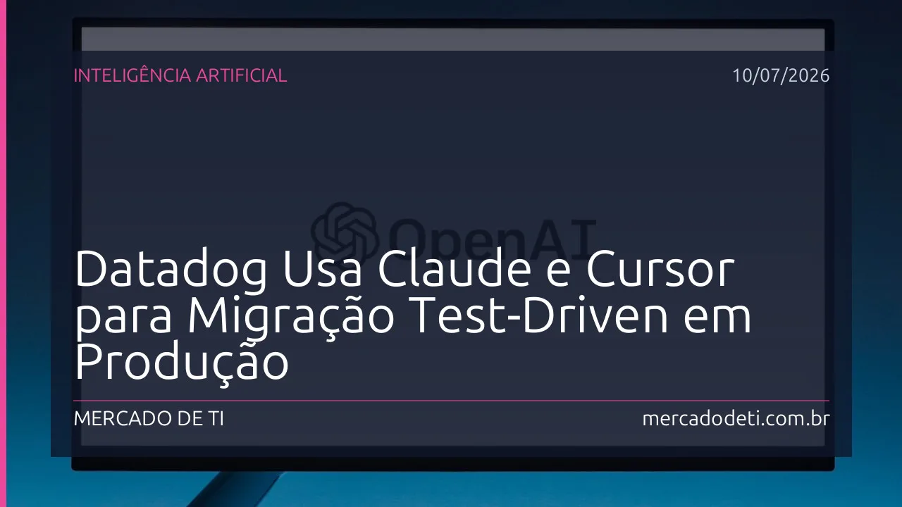 Engenheiro da Datadog usando Claude e Cursor para migração test-driven com gráficos de desempenho ao fundo
