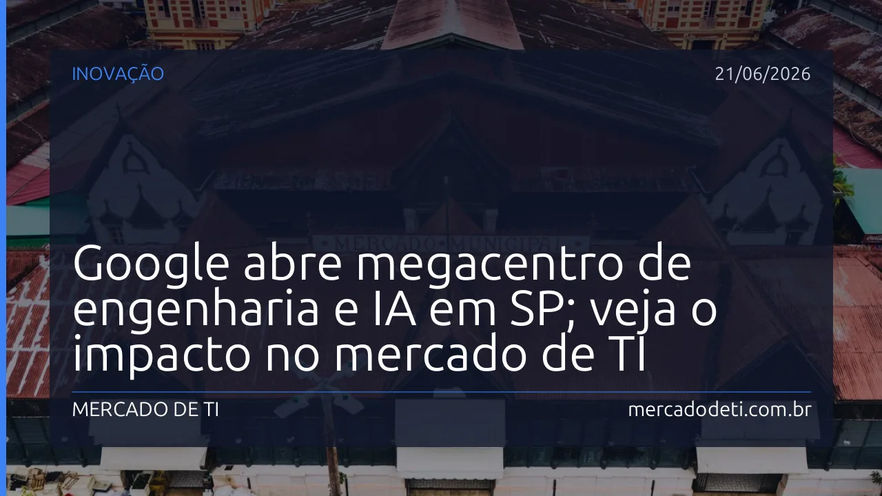 Fachada externa moderna e restaurada do Prédio 1 do IPT, sede do novo Centro de Engenharia do Google em São Paulo