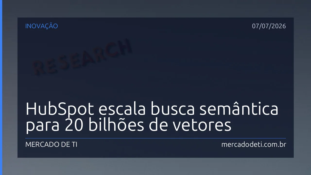 Diagrama de infraestrutura de busca vetorial da HubSpot