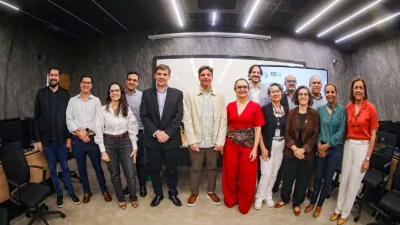 Presidente do Sebrae Nacional e reitora da UFG em visita ao Centro de Excelência em IA (CEIA)