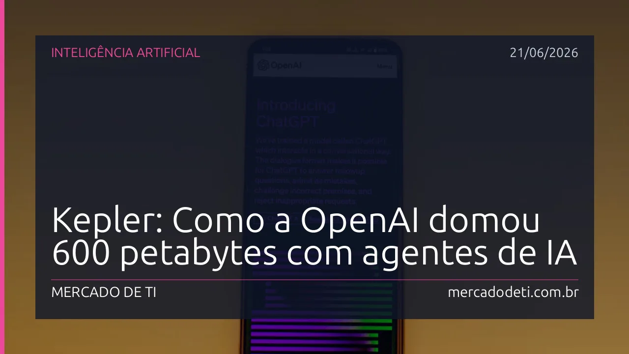 Agente de IA da OpenAI analisando grandes conjuntos de dados em servidores
