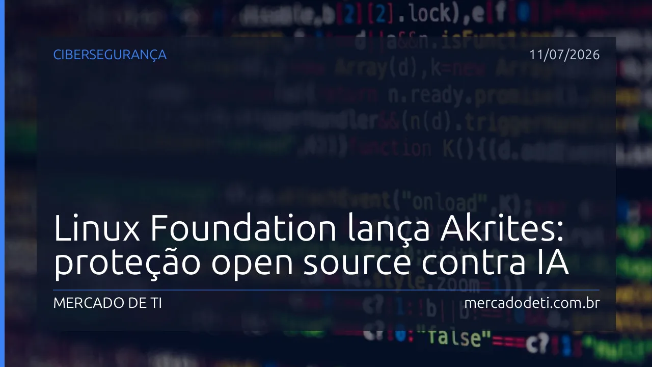 Ilustração do Akrites, iniciativa da Linux Foundation para proteger software de código aberto contra ameaças de IA