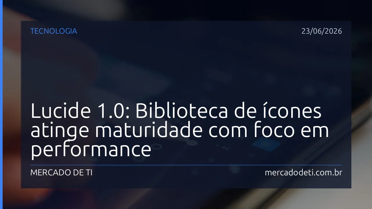 Ilustração técnica mostrando a evolução da biblioteca de ícones Lucide para a versão 1.0
