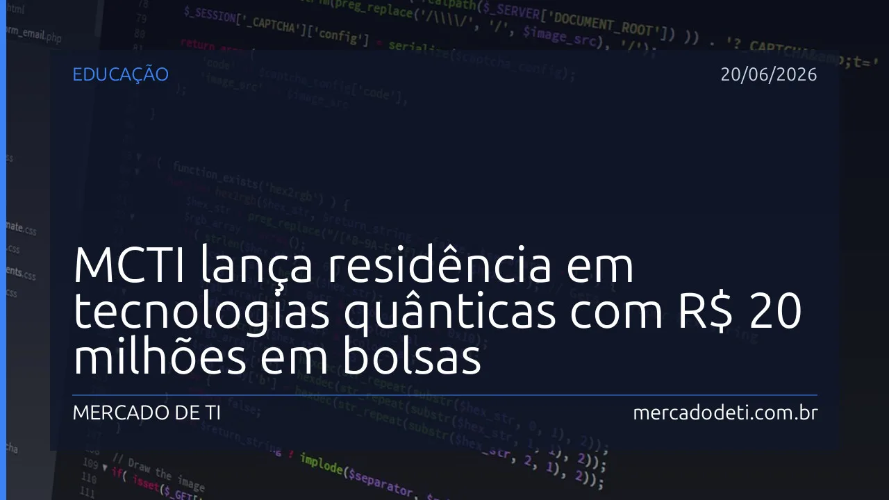 Ministra da Ciência e Tecnologia em evento de lançamento de projeto quântico