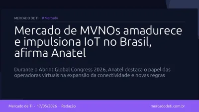 Representante da Anatel em painel sobre inovação e mercado móvel no AGC 2026.