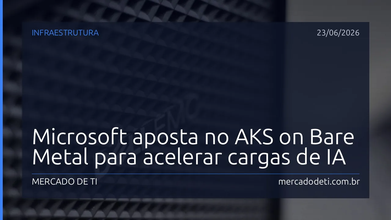 Painel de controle do Azure Kubernetes Service demonstrando orquestração de clusters de IA