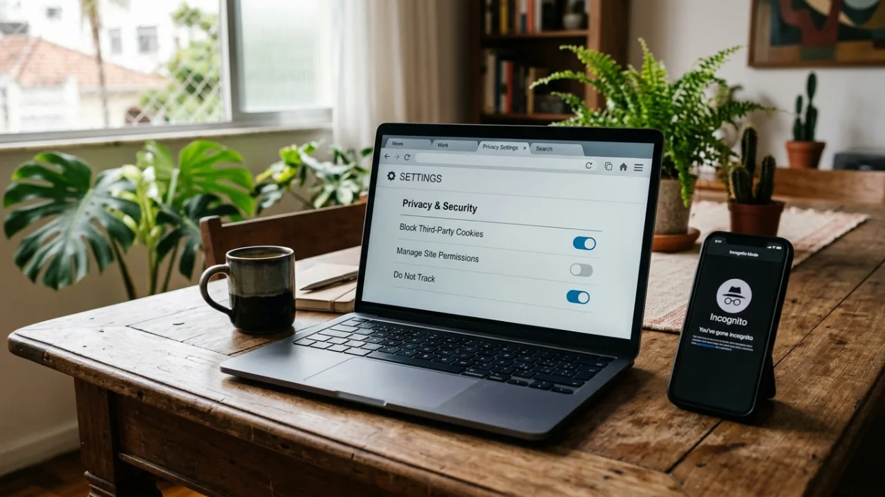 Navegador privado em 2026: extensões e ajustes para Chrome, Firefox, brave e Safari