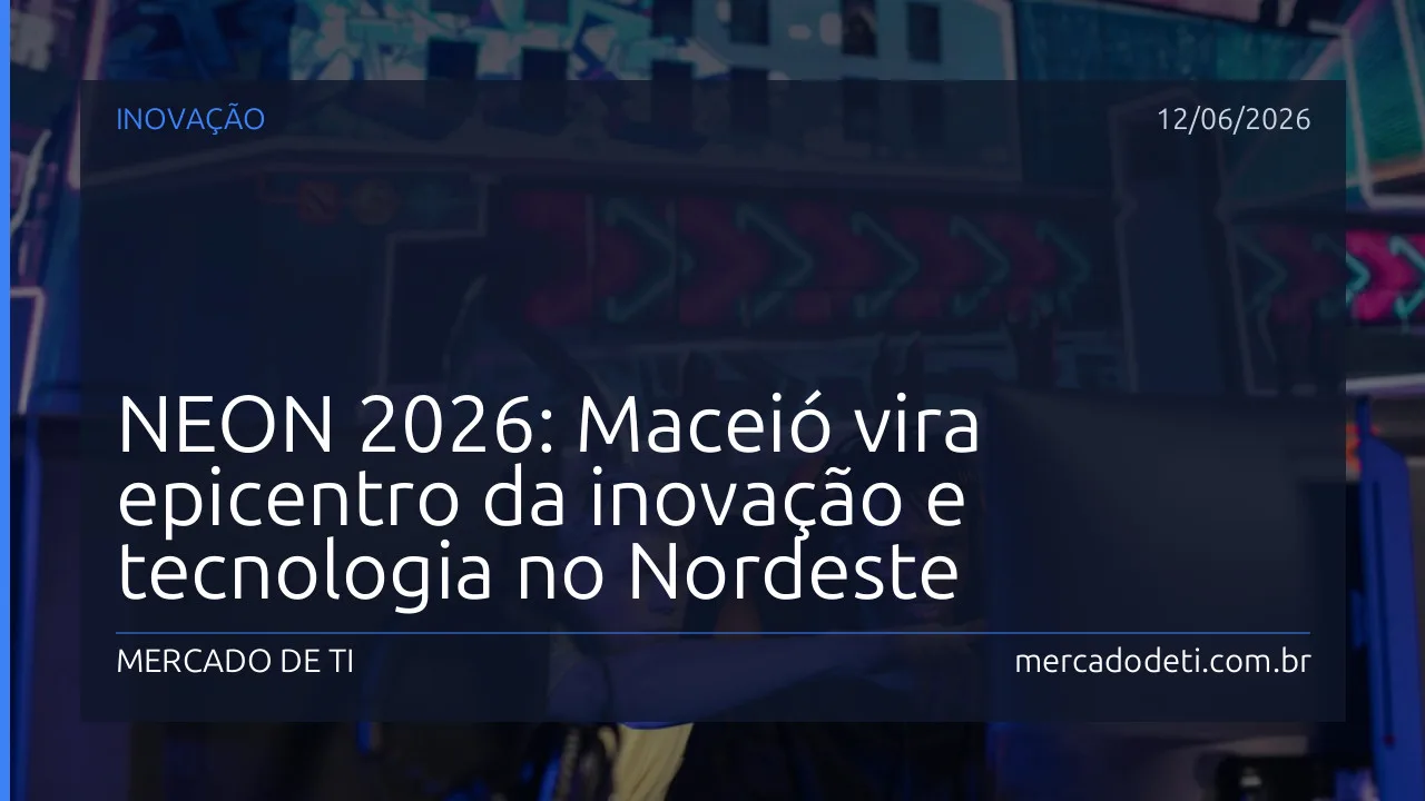 Palco principal do NEON 2026 em Maceió com grande público
