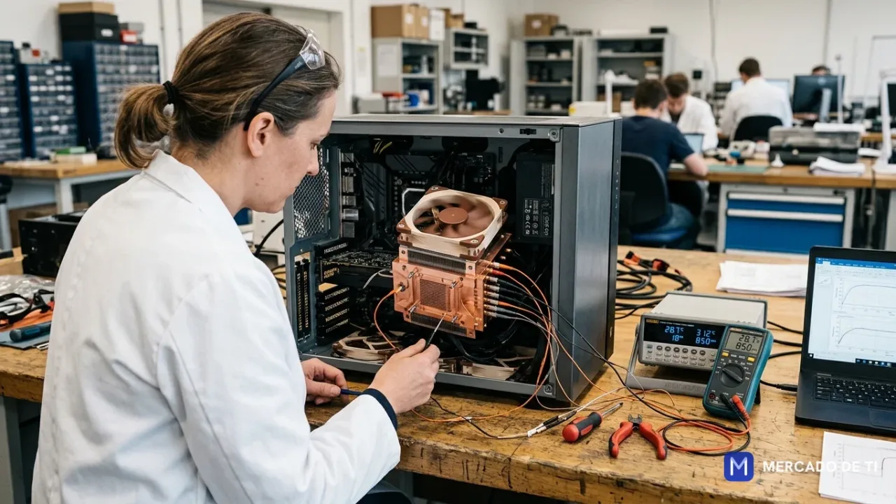 Noctua e forced physics pesquisam arrefecimento por microcanais capaz de dissipar até 2.000 w