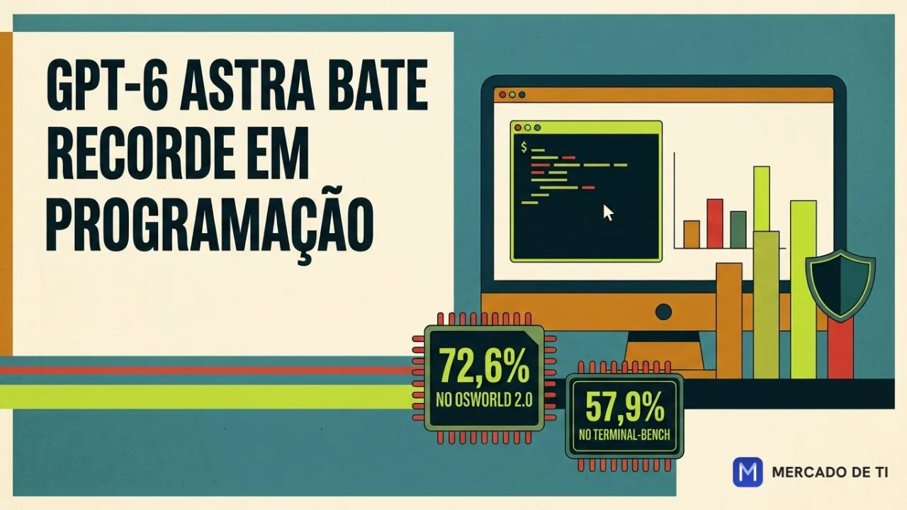 OpenAI lança GPT-6 Astra para programação e automação de computador com pontuação recorde