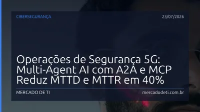Operações de Segurança 5G: Multi-Agent AI com A2A e MCP Reduz MTTD e MTTR em 40%
