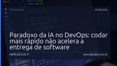 Interface de ambiente de desenvolvimento com código gerado por IA