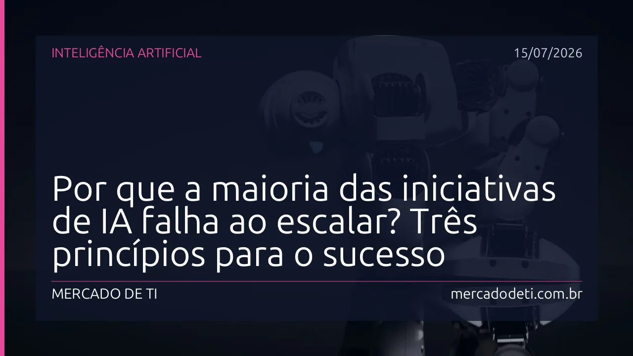 Executiva analisando gráfico de adoção de IA em quadro branco com termos como governança, pessoas e tecnologia