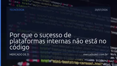 Por que o sucesso de plataformas internas não está no código