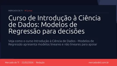 Curso de Introdução à Ciência de Dados: Modelos de Regressão para decisões