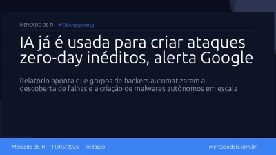 IA já é usada para criar ataques zero-day inéditos, alerta Google