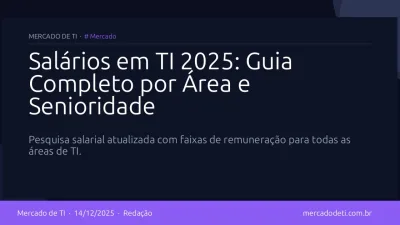 Salários em TI 2025: Guia Completo por Área e Senioridade