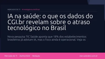 IA na saúde: o que os dados do CGI.br revelam sobre o atraso tecnológico no Brasil