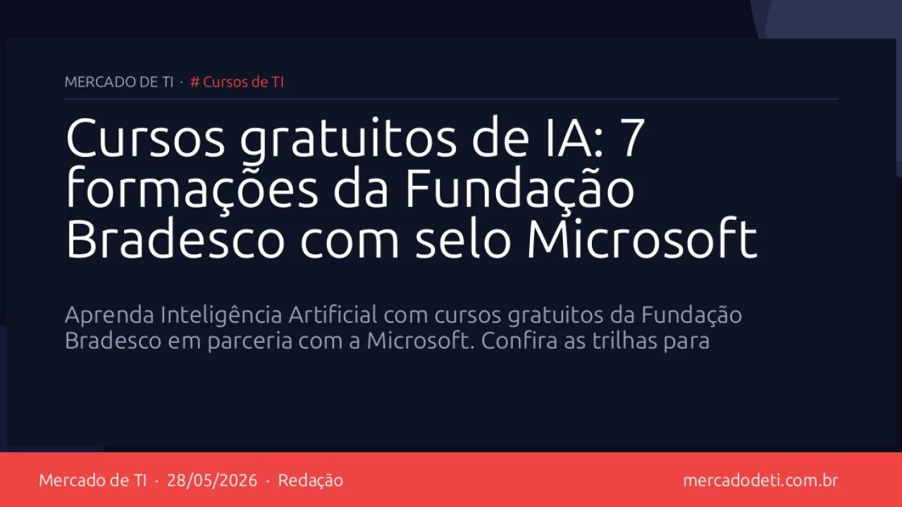 Tela de computador mostrando interface de curso online sobre inteligência artificial