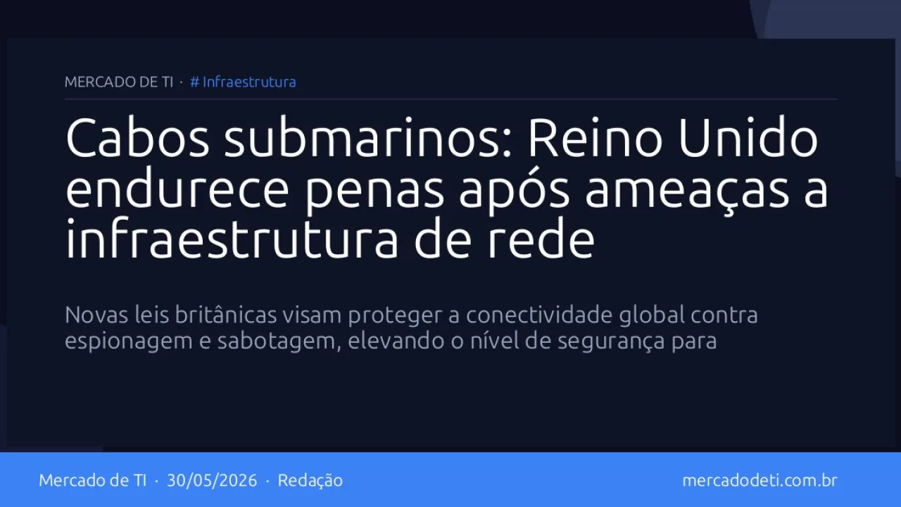 Navio especializado em reparo de cabos submarinos de fibra óptica no oceano.